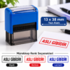Hazır Aslı Gibidir Kaşesi 13×38 mm, siyah kırmızı ve lacivert mürekkep seçenekleri